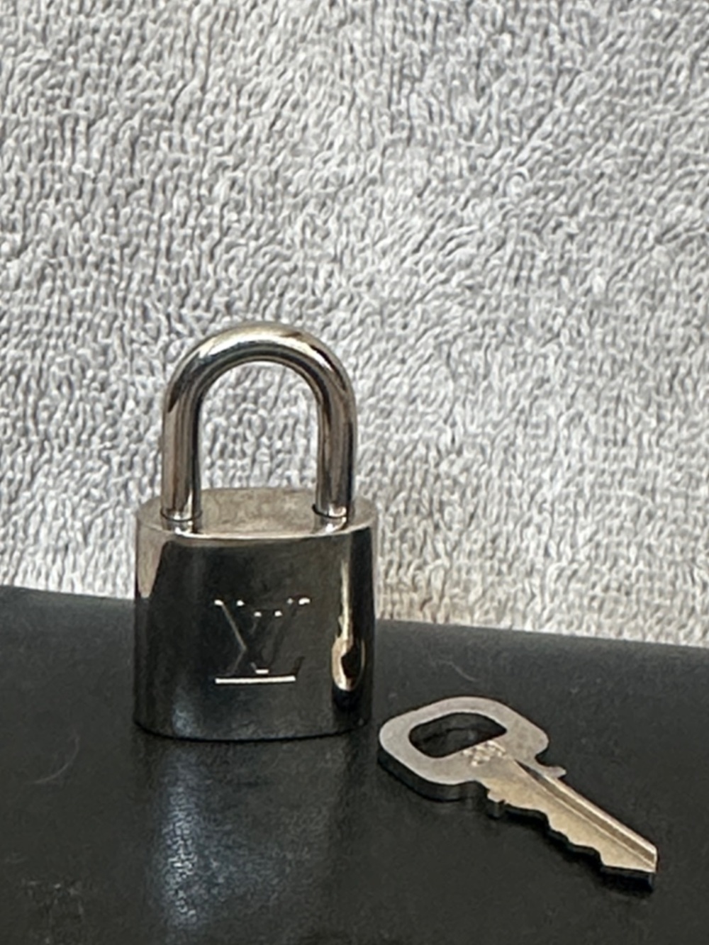 💯% Authentic Louis Vuitton Silver Padlock with Key #309